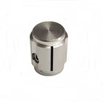 K500a1/8, Alcoknob 1/8" Shaft 0.500" Diameter 3-flute Aluminum Knob W/ Line. Fixed Price $4.99.
