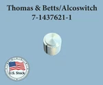 Knob, Knurled, Side Indicator Line, " / ", Shaft, T&b (7-1437621-1). Fixed Price $6.00.