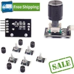 Cylewet 5pcs Ky-040 Rotary Encoder Module With 15 16.5 Mm Knob Cap 5 Pcs. Fixed Price $16.86.