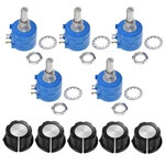 5pcs 3590s Potentiometer, Multiturn Wire Wound Precision Adjustable Resistor .... Fixed Price $24.78.