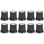 Uxcell 10pcs 6mm Shaft Hole Knob For Speaker Effect Pedal Amplifier. Fixed Price $11.01.