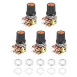 Meccanixity 5set Wh148 B2k Ohm Potentiometer Kit, 6-pin B2k, Black/orange. Fixed Price $11.38.