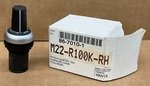 Eaton M22-r100k-rh, Potentiometer 100k, Oversized Black Knob, Titan Bezel. Fixed Price $81.00.