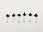 Lot Of 6 New Bourns Pcw1j-c24-cab103l Potentiometers 10k Ohm 3/4 Plastic Linear. Fixed Price $29.95.