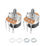 Wh138 10k Ohm Variable Resistors Rotary Carbon Film Potentiom 2pcs. Fixed Price $8.47.