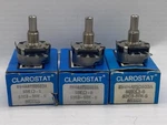 Lot Of 3 Clarostat Rv4naysd503a / 53c3-50k-s 50k 10% Potentiometer 1/4"shaft. Fixed Price $40.00.