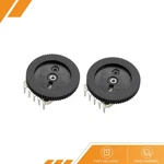 2pack 10k Ohm Dial Wheel Potentiometer Stereo Volume Switch Control 16x2mm. Fixed Price $12.74.