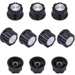 Taiss 10pcs Potentiometer Knob Silver Tone Top Rotary Knobs A01-4mm,. Fixed Price $13.09.