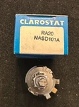 Clarostat, Ra20nasd101a, 100 Ohm, Potentiometer. Fixed Price $17.50.