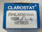 Clarostat #rv4laysd104a 100k Potentiometer. Fixed Price $7.95.
