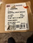 Cutler-hammer Ehd3100l 100 Amp 3-pole Industrial Circuit Breaker Never Installed. Fixed Price $350.00.