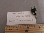 Spectrol Potentiometer P/n 140-0-0-203 Wirewound High Quality. Fixed Price $9.95.