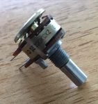 "noble" (japan) Nos 16-type 100k Balance Potentiometer Center Detent 0.25" Shaft. Fixed Price $12.00.