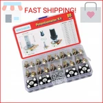 Wwzmdib 80 Pcs Potentiometer Kit With Knobs B1k 2k 5k 10k 20k 50k 100k 250k 500k. Fixed Price $14.46.