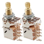 Musiclily Pro 2pcs Brass Full Metric Push Pull A500k Audio Taper Potentiometers. Fixed Price $11.79.