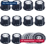 10pcs Black Potentiometer Control Knob Volume Audio Electric Guitar Bass. Fixed Price $18.99.