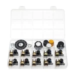 (pack Of 10) Wh148 Horizontal Dual Gang 6 Pins Potentiometer B500k 500k Ohm V.... Fixed Price $17.08.