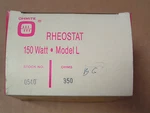 Ohmite #0540 Rheostat 150 Watts 350 Ohms Model L #rls350 4" New!! In Factory Box. Fixed Price $39.95.