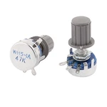 Uxcell 2pcs Wh5-1a 47k Ohm Round Shaft Carbon Linear Potentiometer W Knob On. Fixed Price $13.91.