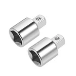 Uxcell 2 Pcs 1/2 Inch Drive F X 3/8 M Socket Reducer Female To Male Cr-v.... Fixed Price $16.68.