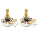 Musiclily Pro 2pcs A1m Brass Metric Split Shaft Audio Taper Guitar Potentiometer. Fixed Price $11.33.