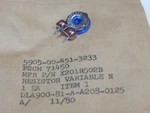 Cts X201r502b 5k Ohm 1/4w Thumb Wheel Trim Resistor Variable 5905-00-451-3233. Fixed Price $6.00.