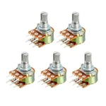 Wh148 20k Ohm Variable Resistors Double Rotating Tapered Carbon Film 5pcs. Fixed Price $8.27.