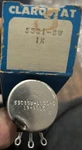 53c1-sw 1k Clarostat Potententiometer 53c1sw-1000-s 19-9016. Fixed Price $24.99.