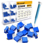 Mrosnail 60pcs 3296w Multiturn Trimmer Potentiometers Kit 100 Ohm 200 Blue. Fixed Price $14.76.