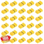 Uxcell 30 Black Yellow Flat Push Knobs For Potentiometer, 8x1mm Shaft. Fixed Price $22.99.