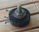 1930's Philmore (from 112a Radio) Bakelite Crl Potentiometer Reads 0.5 To 39.4. Fixed Price $30.00.