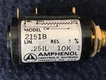 Amphenol 2151b Precision Potentiometer - 10k Ohms 0.25% 10 Turn. Fixed Price $79.90.