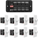 (8x) In Wall 100w Volume Controls + Distribution Panel Spw8 Home Audio Control. Fixed Price $259.99.