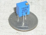 1 Vishay T63yb100k 100k 1/4" Trimpot Pot Trimmer 14 Turn 14t Potentiometer Usa. Fixed Price $2.99.