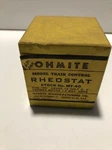Nos New Post War Ohmite Model Train Control Rheostat Mt-40 C-10. Fixed Price $74.99.