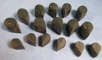 Raytheon & Unbranded Teardrop Set Of 16 Pointer Control Black Knobs Vintage. Fixed Price $29.95.