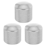 Uxcell Guitar Knob Set Of 3 (silver) - 6mm Shaft Volume/tone Controls Cnc M. Fixed Price $28.02.