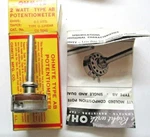 Ohmite Usa Potentiometer Cu 5041 Type Ab Taper U Linear 2 Watt 0.5 Meg Ohm Vtg. Fixed Price $19.90.