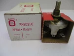 Ohmite Rheostat Rhs8r0, 8 Ohms, 25 Watt, Model H. Fixed Price $79.00.