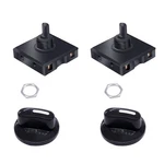 Taiss 2pcs Rotary Switch 13a-125v/10a-250v, 4 Position 3 A-type Switch, Black. Fixed Price $11.94.