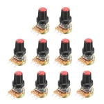 Uxcell 10pcs 20k Ohm Variable Resistors Single Turn Rotary Carbon. Fixed Price $17.98.