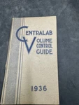 Vintage Centralab Volume Control Guide Manual Milwaukee. Fixed Price $9.99.