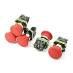 Uxcell 5 Pcs N/c Spst Latching Action Emergency Stop Push Button Switch Black. Fixed Price $30.99.