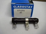 Clarostat Vp10fa 25 Ohm Adjustable Resistor Bracket Mount Nib. Fixed Price $6.29.