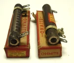 New Lot Of 2 Ohmite 0591 Ceramic Resistors 50 Watts 100,000 Ohms. Fixed Price $25.00.
