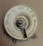 Ohmite Model K 100 Ohm Rheostat Rks100 Watt 1 Amps. Fixed Price $29.00.