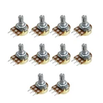 Comimark 10pcs Wh148 Type B10k Ohm Linear Taper Rotary Potentiometer Panel.... Fixed Price $10.28.