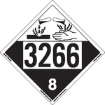 Labelmaster Zt4-3266 Un 3266 Corrosive Hazmat Placard, Tagboard (pack Of 25). Fixed Price $23.05.