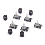 Cylewet 5pcs Ky-040 Rotary Encoder Module With 15 16.5 Mm Knob Cap For.... Fixed Price $14.96.
