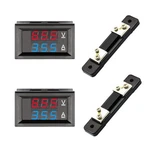 Dafurui 2pack Dual Display Volt Amp Meter Dc Voltmeter Ammeter Led 50a. Fixed Price $29.28.